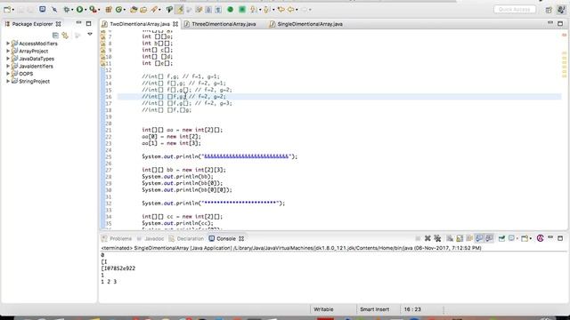 Java Array 2 Dimensional