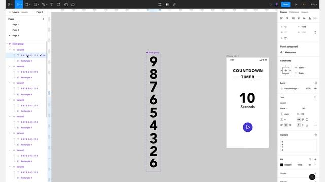 Figma | Create Animated Countdown Timer