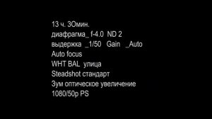 SONY HXR-NX3 Тест РР