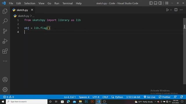 Draw Indian Map and Flag Sketch in Python | Just 3 lines of Python Code | Turtle graphics.