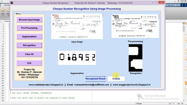 Matlab Code for Cheque Number Recognition Using Image Processing смотреть онлайн