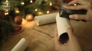 Новогодний декор из втулок | Свечи на елку своими руками