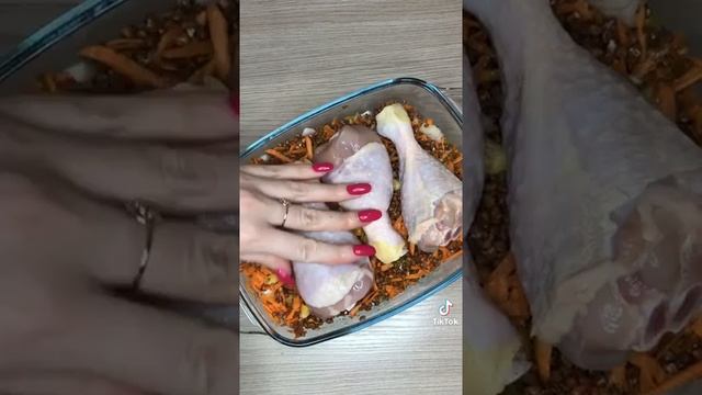 рецепт"гречка с голенями в духовке" очень вкусна и просто