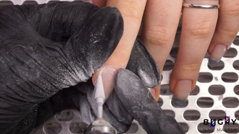 Manicure Correction After 6 WEEKS! | Crystal Mouse Design | Russian E-file Manicure