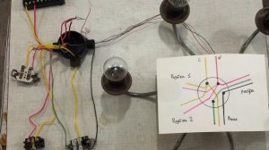 Соединение проводов в распред. коробке (с люстрой)