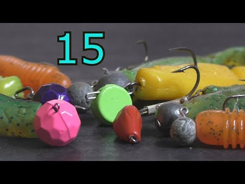 Лайфхаки для рыбалки 15 Монтажей силиконовых приманок. смотреть онлайн