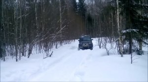 Покатушки по снегу на УАЗ. Русское бездорожье
