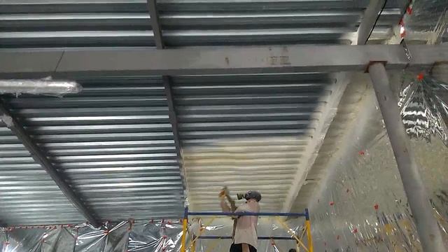 Напыление ППУ потолок. Результат порадовал. смотреть онлайн