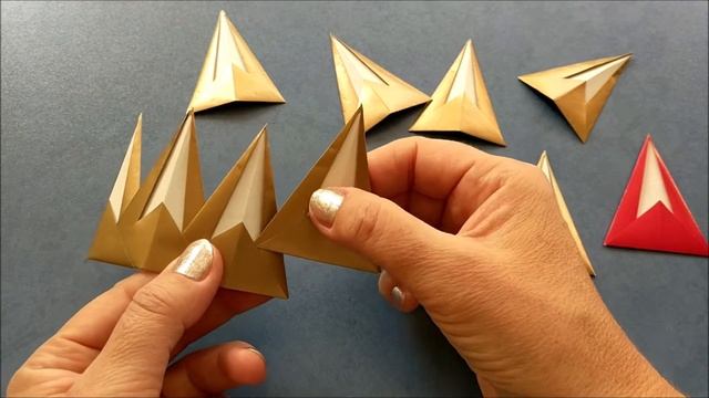 Корона оригами из бумаги | Origami paper crown