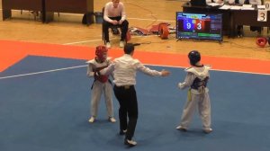 Никита - чемпионат Рязанской области тхэквондо 2019. 1/4 финала