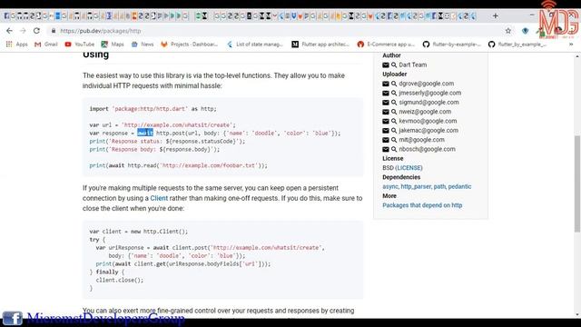 flutter  API
