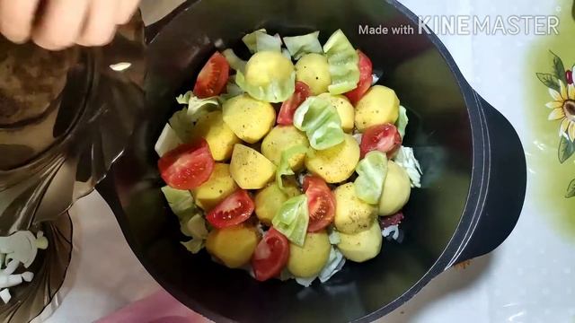 Dimlama.  Настоящая Узбекская Дымляма. Просто положите всё в казан и вкусное блюдо готово!