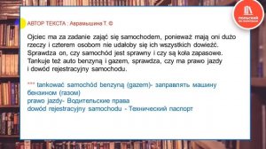 Польский язык Часть 2 Читаем текст Возле озера   Nad jeziorem Уровень А2, В1