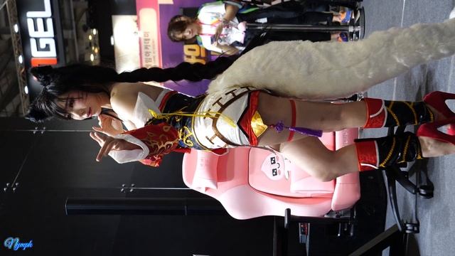 191117 model 송주아(LOL 아리 White tail) - 제닉스(XENICS) [지스타 2019 G-STAR GAME SHOW] 직캠 смотреть онлайн