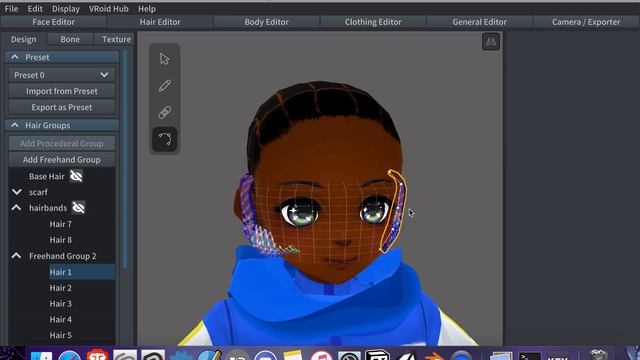 Making Afro-Textured Hair in VROID Studio смотреть онлайн