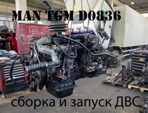 MAN TGM D0836 сборка запуск ДВС