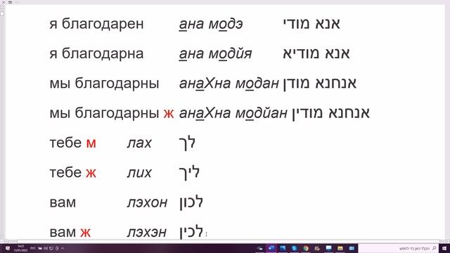 200. Как поблагодарить на арамейском языке. Я благодарен тебе - ана модэ лах. Мы благодарны вам