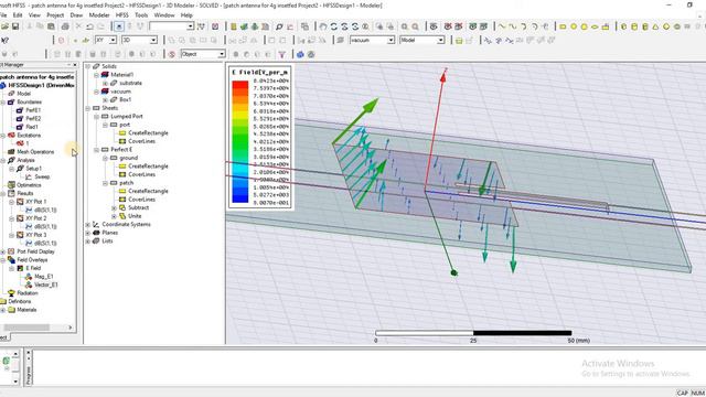 PATCH ANTENNA design in hfss FOR 4G | antenna design in hfss | hfss tutorials for beginners