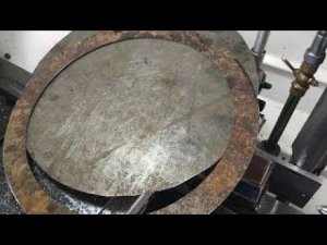 Изготовление кольца большого диаметра из листовой стали 2 мм.