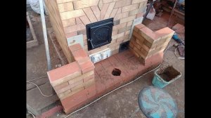 Строительство портала для банной печи из кирпича своими руками.