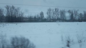 Зимняя поездка на поезде