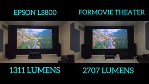 Epson LS800/Formovie Theater UST Laser TV Projector Comparison Video @ProjectorScreen#diy #cinema
