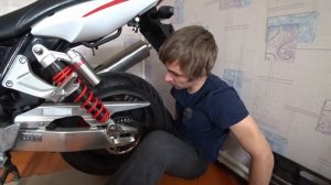 ЗАМЕНА ЦЕПИ И ЗВЁЗД НА МОТОЦИКЛЕ honda cb 1300