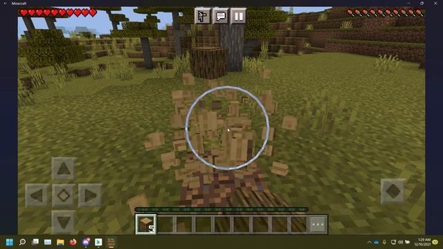 Playing Minecraft Pocket Edition on Windows смотреть онлайн