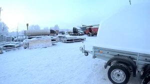 Прицеп двухосный с крышкой легковой МЗСА 817730.012. Обслуживание оцинковки зимой. ЦЛП АРИВА