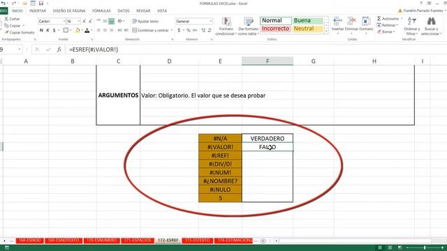 Función ESREF Excel 2013: 172 de 448 HD смотреть онлайн