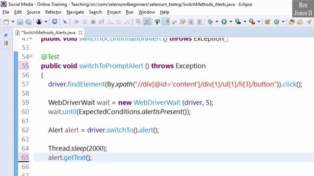✔ Prompt Alert: How To Switch, Get Text, Send Keys And Accept | (Video 51)