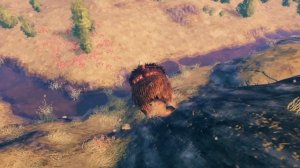 Катаемся и приручаем быкозавра в Valheim.