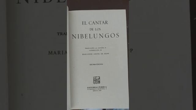 El cantar de los Nibelungos Porrúa #booktube #literatura #libros #poesía