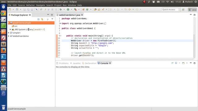 Selenium Eclipse Java Webdriver Installation Testing Example смотреть онлайн