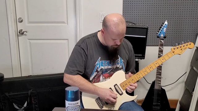 '86 Squier Bullet 1/Hybrid-Stat-Tele/My 1st Guitar Model/White to Blue Colorshift w/EMG's, Perfect? смотреть онлайн