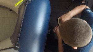 Тюннинг пвх лодки. Приклейка якорного рыма, ролика, крепления для садка и у образный рым болт.