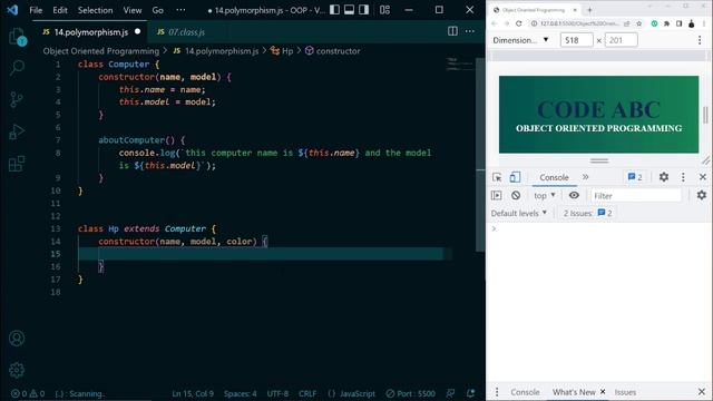 Object Oriented Programming Bangla #14 Polymorphism in javascript Bangla || Advanced Topic