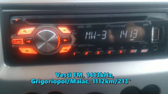 06.01.2021 08:04UTC, [MW], Vesti FM, Grigoriopol, 1413kHz, daytime смотреть онлайн