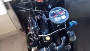 Запуск мотора Mercruiser 3.0 после зимней консервации.