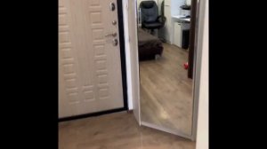 Уютная однокомнатная квартира переделанная в двухкомнатную квартиру без изменения планировки