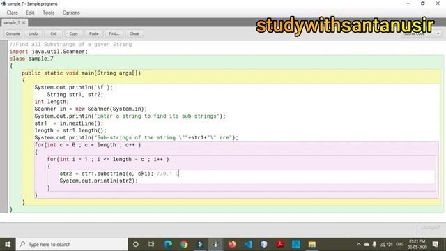 JAVA String Handling Part 9: Find all Substrings of a given String смотреть онлайн