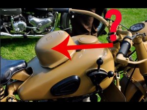 Что за странная "кастрюля" на баке немецкого мотоцикла?