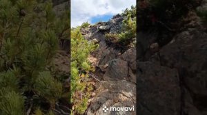 Путь от гребня до пика Порожистый.