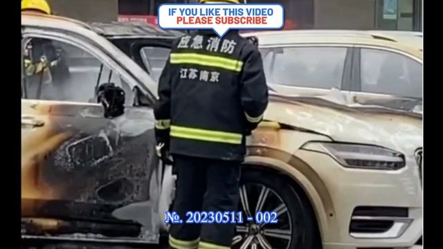 VOLVO XC90 Recharge spontaneously ignites while parked. смотреть онлайн
