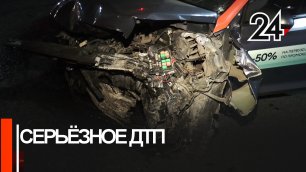 Каршеринговый автомобиль и Mercedes столкнулись ночью в Казани