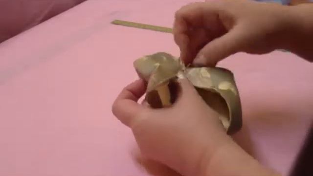 Оригами из ткани цветок Клематис смотреть онлайн