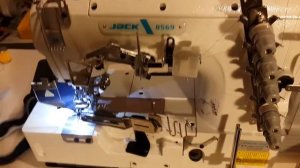 Распошивальная Джек Jack 8569 364 окантовочная, беечная #Sewing machine #Швейная машина