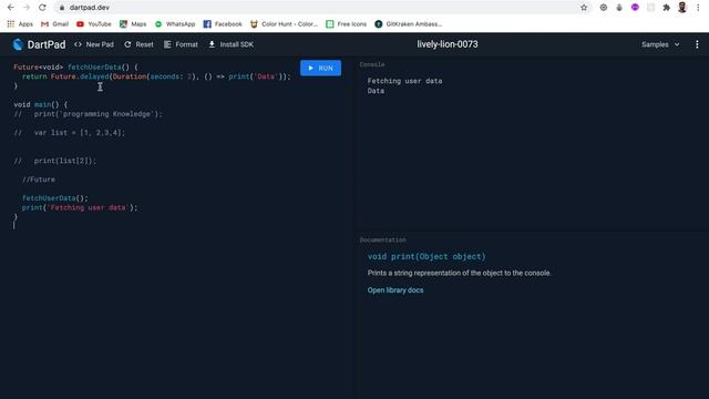Flutter Tutorial for Beginners 25 - Learning Dart Basics | Dart Future, async and await