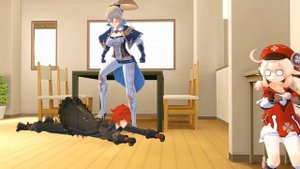 [MMD Genshin Impact] Let me go already! (Diluc x Jean)