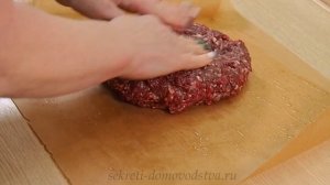 Закусочный Мясной Рулет из Фарша с Начинкой из Грибов и Сыра